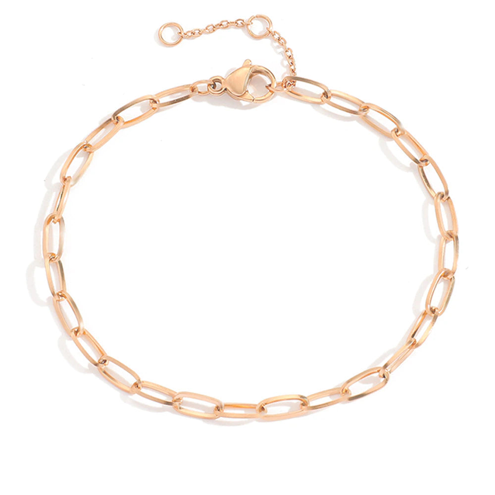 Emanco Not Dark 316 Stainless Steel Bracelet for Women Minimalist Chain Bracelet Women Stainless Steel Jewelry