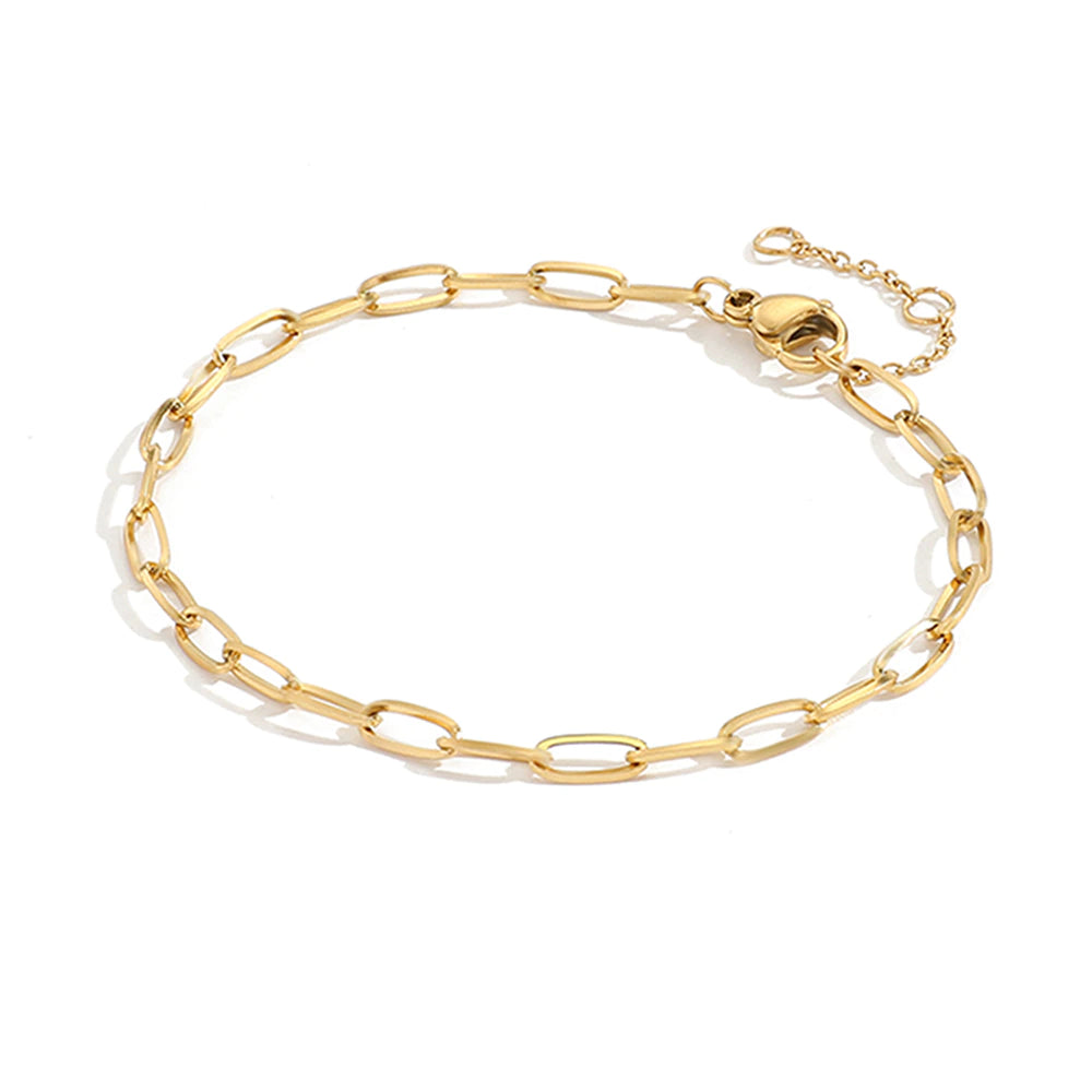 Emanco Not Dark 316 Stainless Steel Bracelet for Women Minimalist Chain Bracelet Women Stainless Steel Jewelry