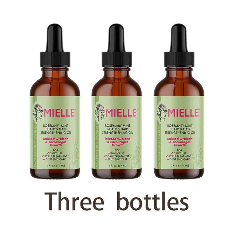 Hair Growth Essential Oil Rosemary Mint Hair Strengthening Oil Nourishing Treatment for Dry Mielle Organics and Split Ends Hair