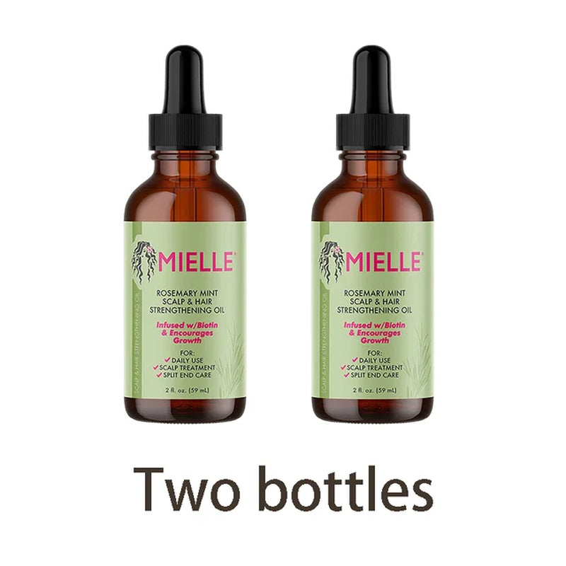 Hair Growth Essential Oil Rosemary Mint Hair Strengthening Oil Nourishing Treatment for Dry Mielle Organics and Split Ends Hair